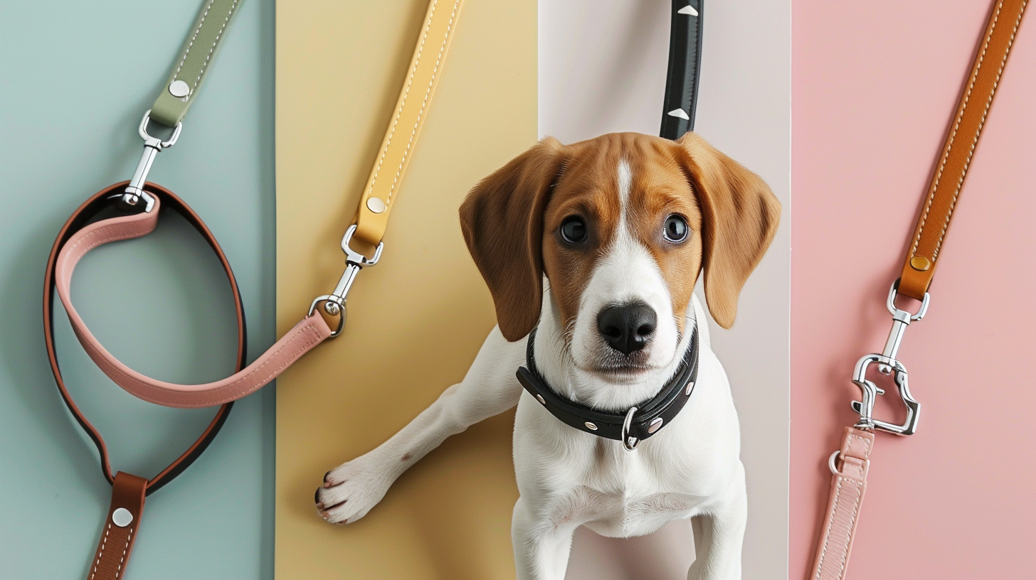 laisse en cuire pour chien
