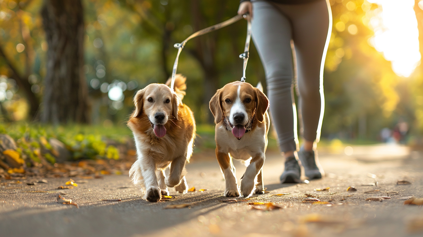 laisse double pour chien