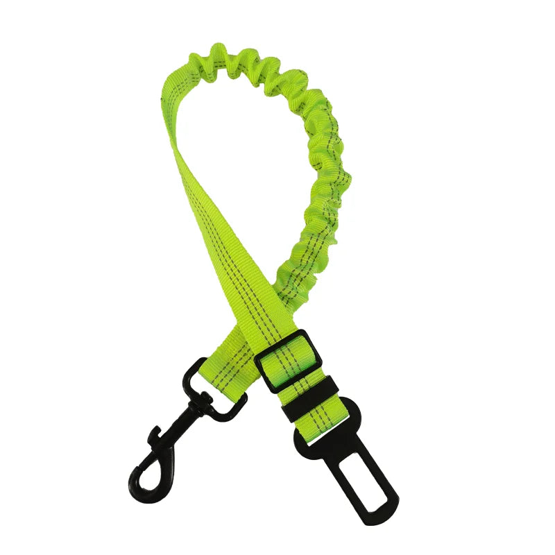 ceinture de securite elastique vert fluo