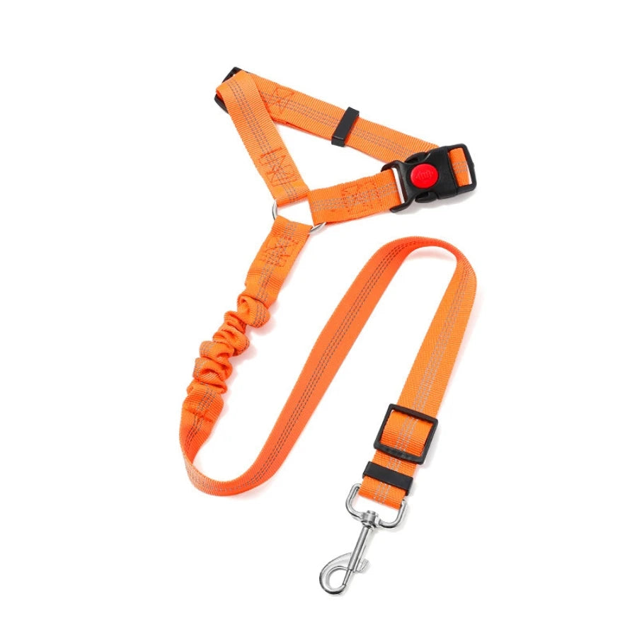 ceinture de securite elastique voiture orange