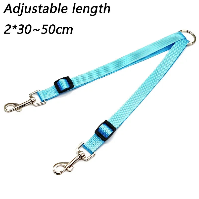 coupleur de laisse nylon couleur turquoise