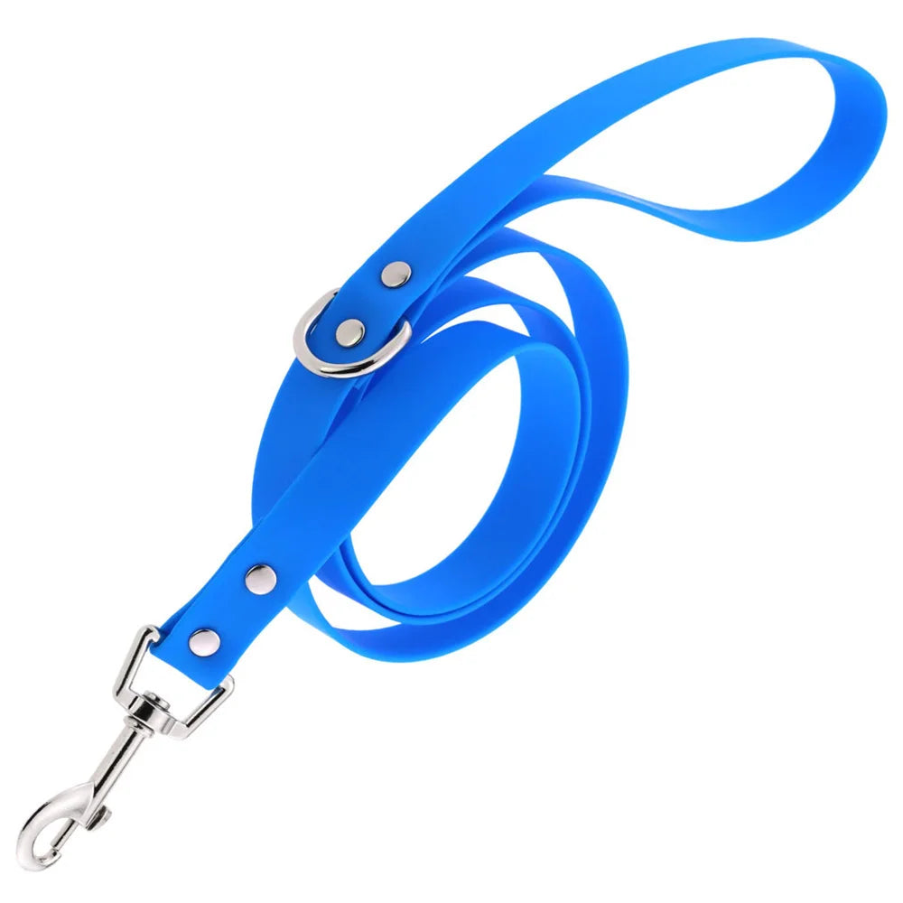 laisse PVC 1,20m bleu