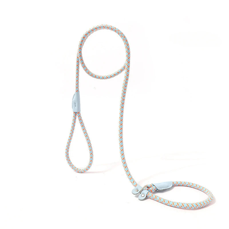 laisse corde lasso bleu