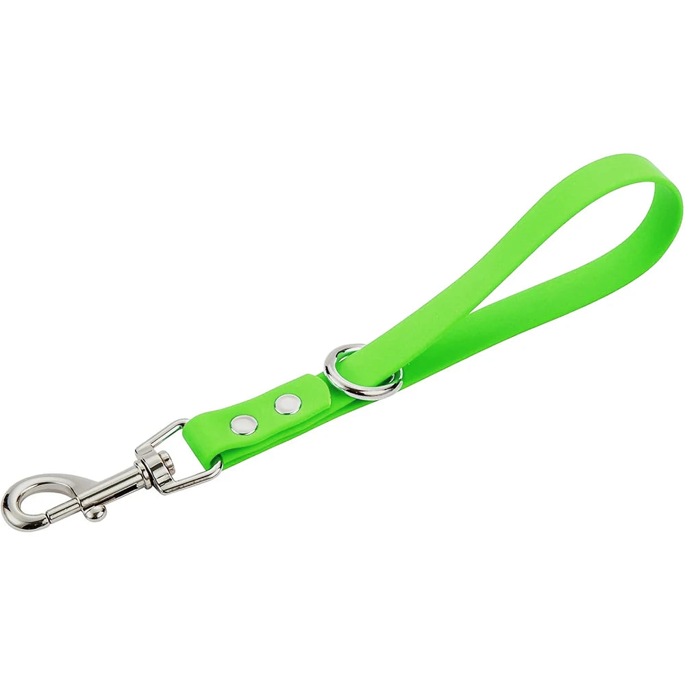 laisse courte PVC vert