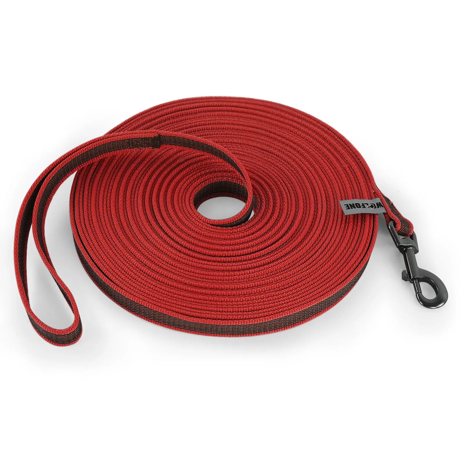 laisse longe nylon rouge