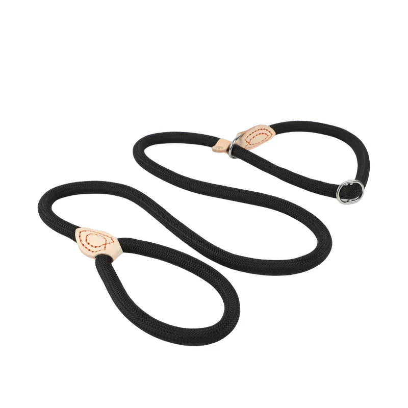 laisse nylon lasso couleur noir