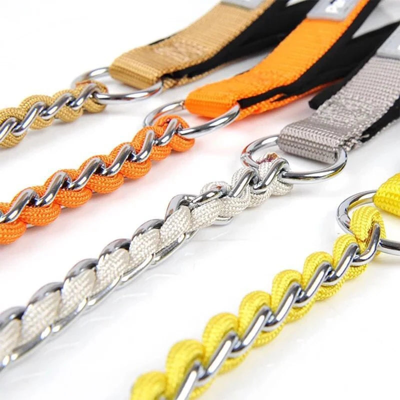 Collier lasso et laisse chaine