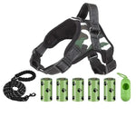 Laisse et harnais avec distributeur de sac - Vignette | laisse pour chien. fr