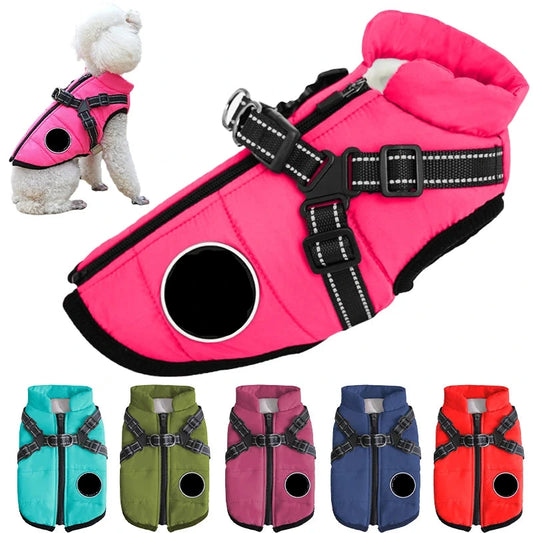 Manteau chaude imperméable pour chien