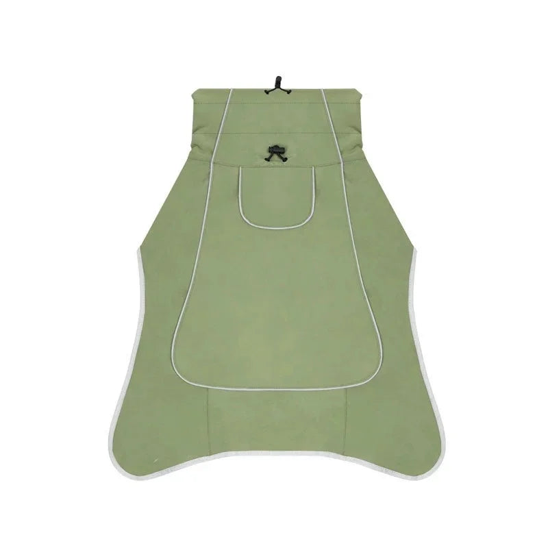 Manteau imperméable pour chien vert