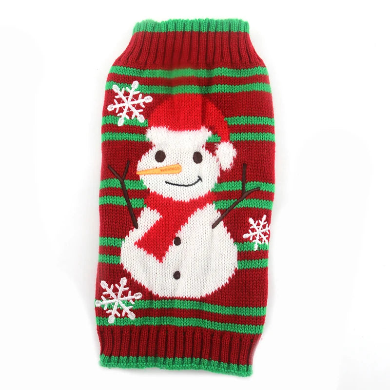 Pull de Noël pour chien bonhomme de neige