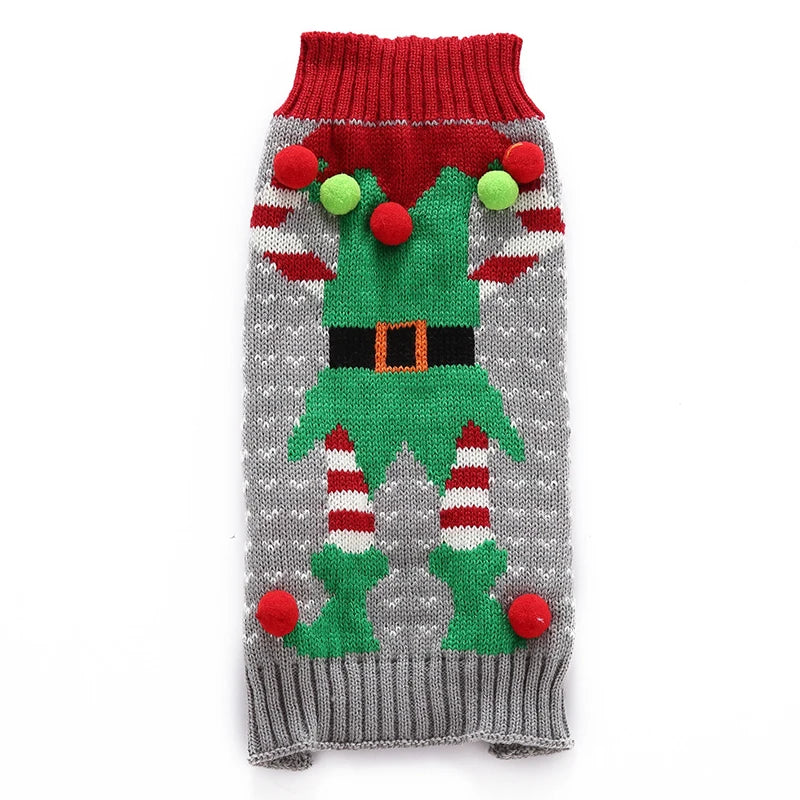 Pull de Noël pour chien lutin