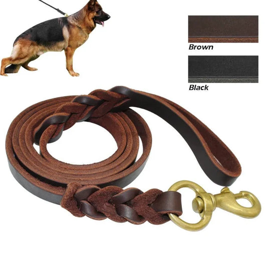 laisse pour grand chien cuir