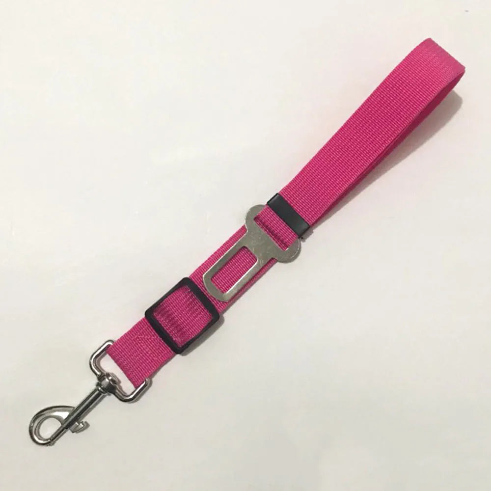 ceinture de securite nylon fuchsia
