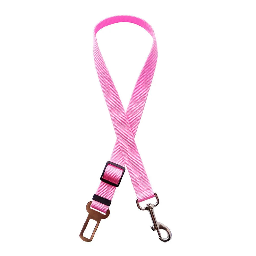 ceinture de securite nylon rose