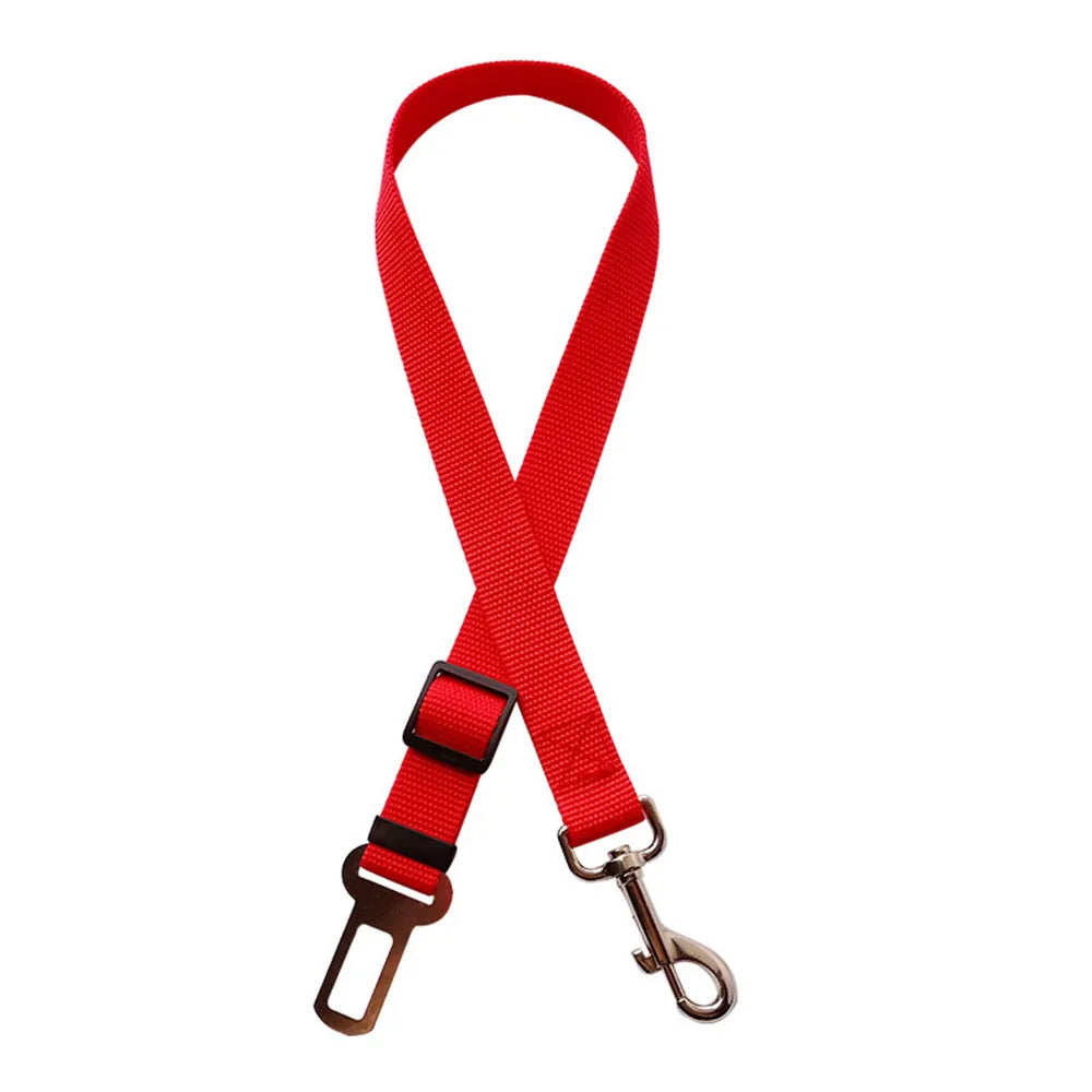 ceinture de securite nylon rouge