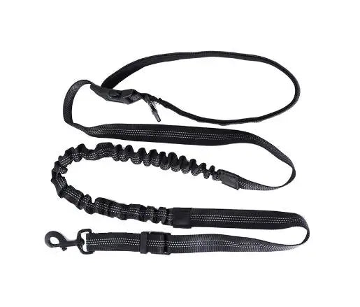 ceinture et laisse pour courir noir