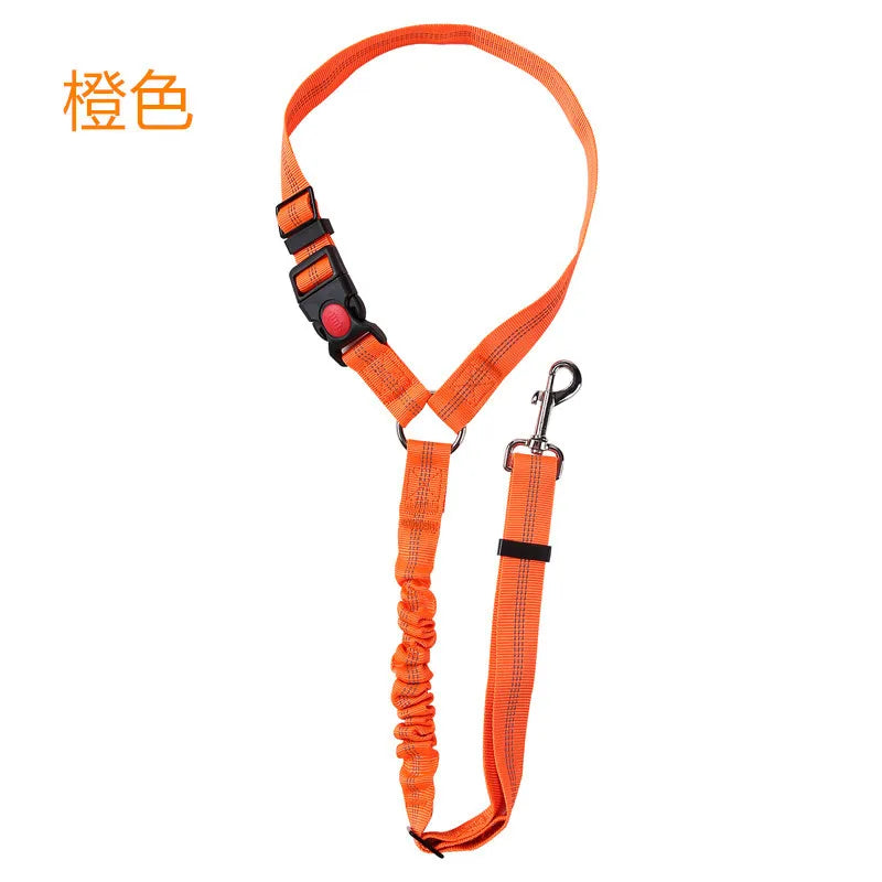 ceinture securite elastique orange