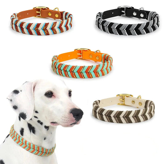 collier couleur motif fleche nylon PVC