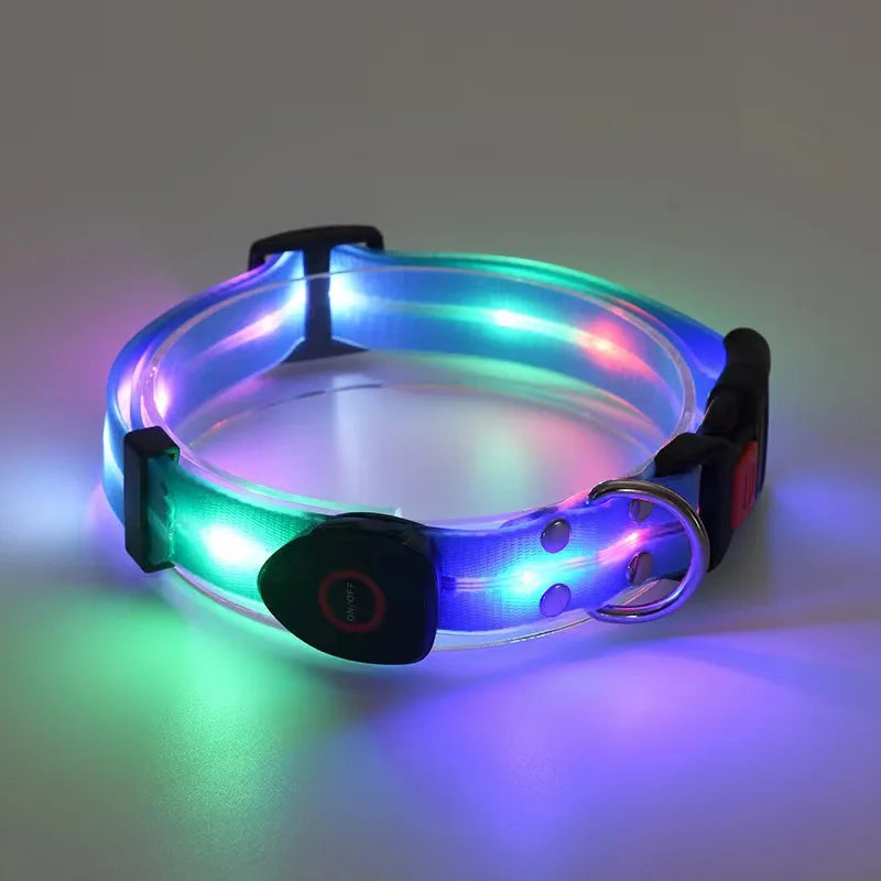 collier lumineux bleu