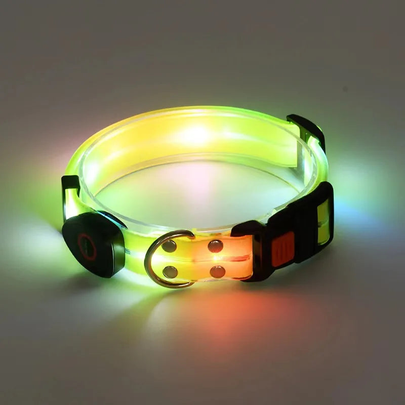 collier lumineux jaune