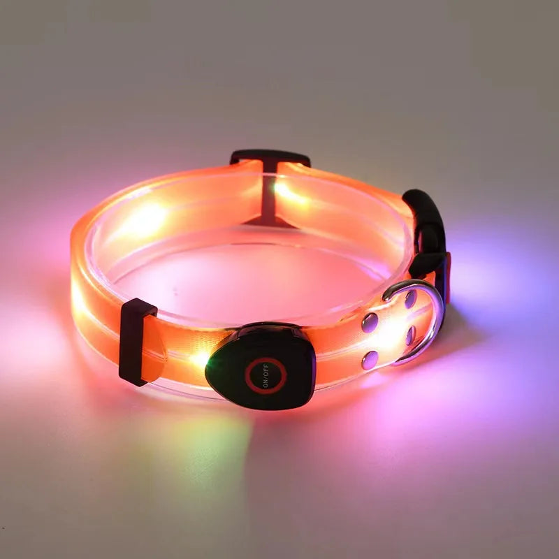 collier lumineux orange