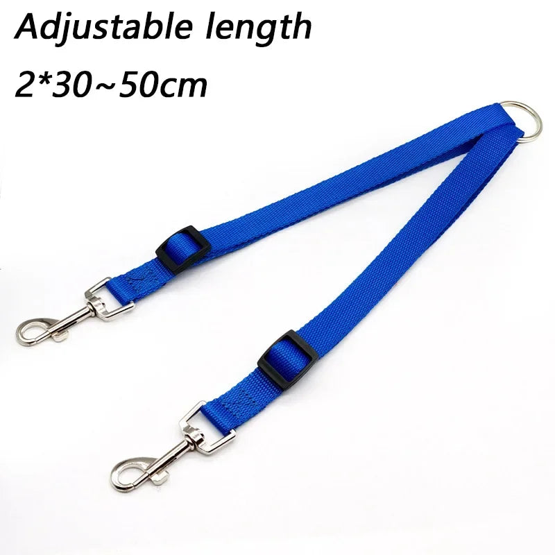 coupleur de laisse nylon couleur bleu