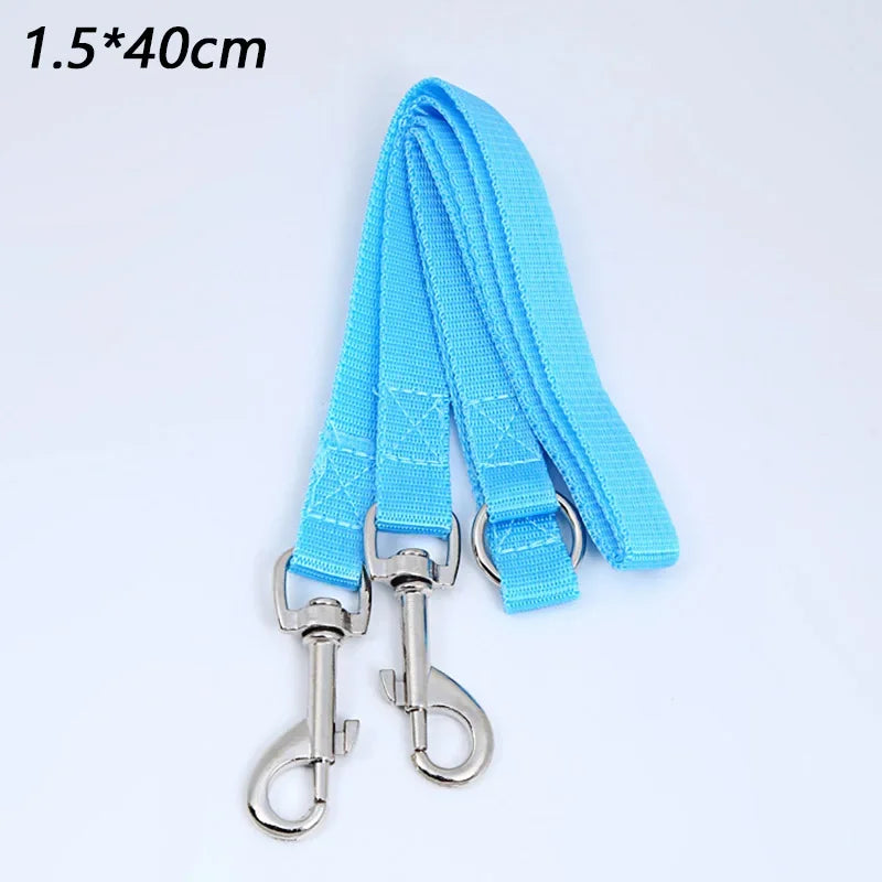 coupleur de laisse nylon couleur bleu ciel