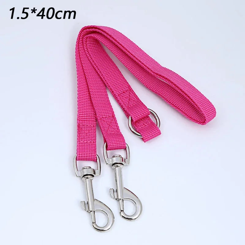 coupleur de laisse nylon couleur fuchsia