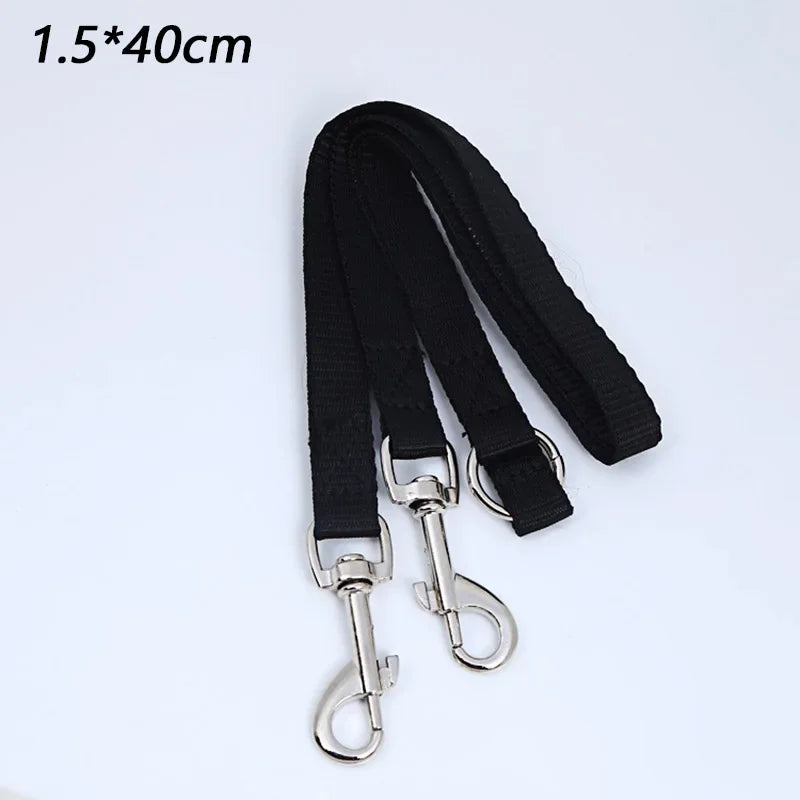 coupleur de laisse nylon couleur noir