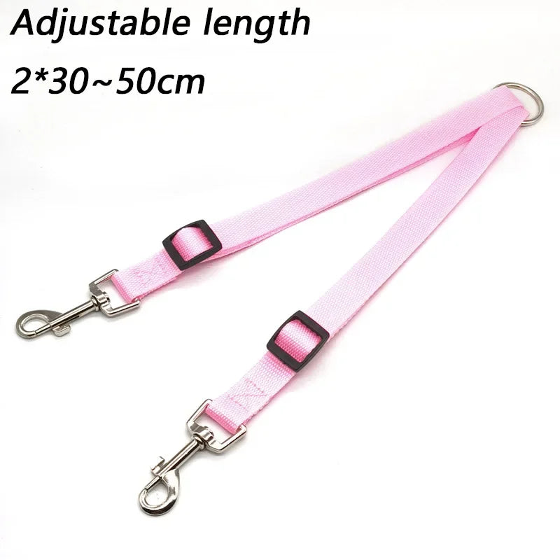 coupleur de laisse nylon couleur rose
