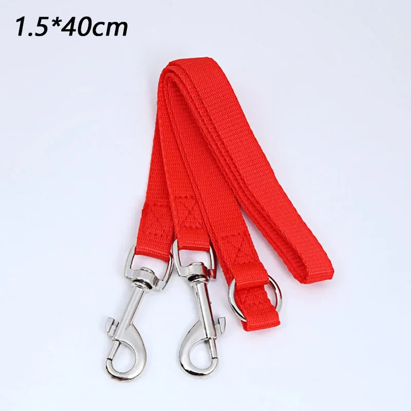 coupleur de laisse nylon couleur rouge