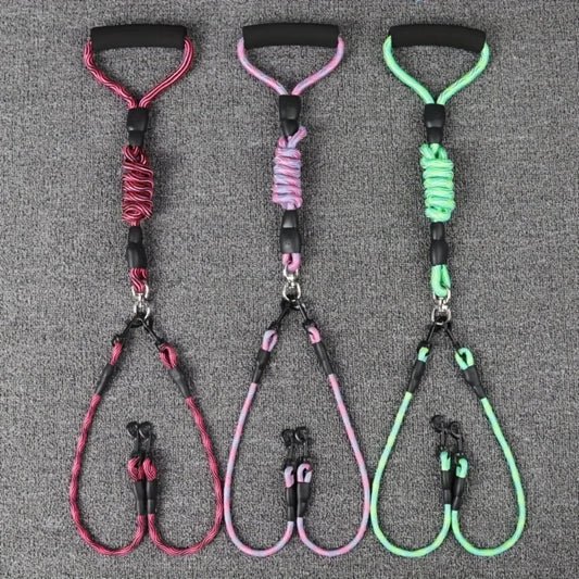 double laisse corde poignee mousse