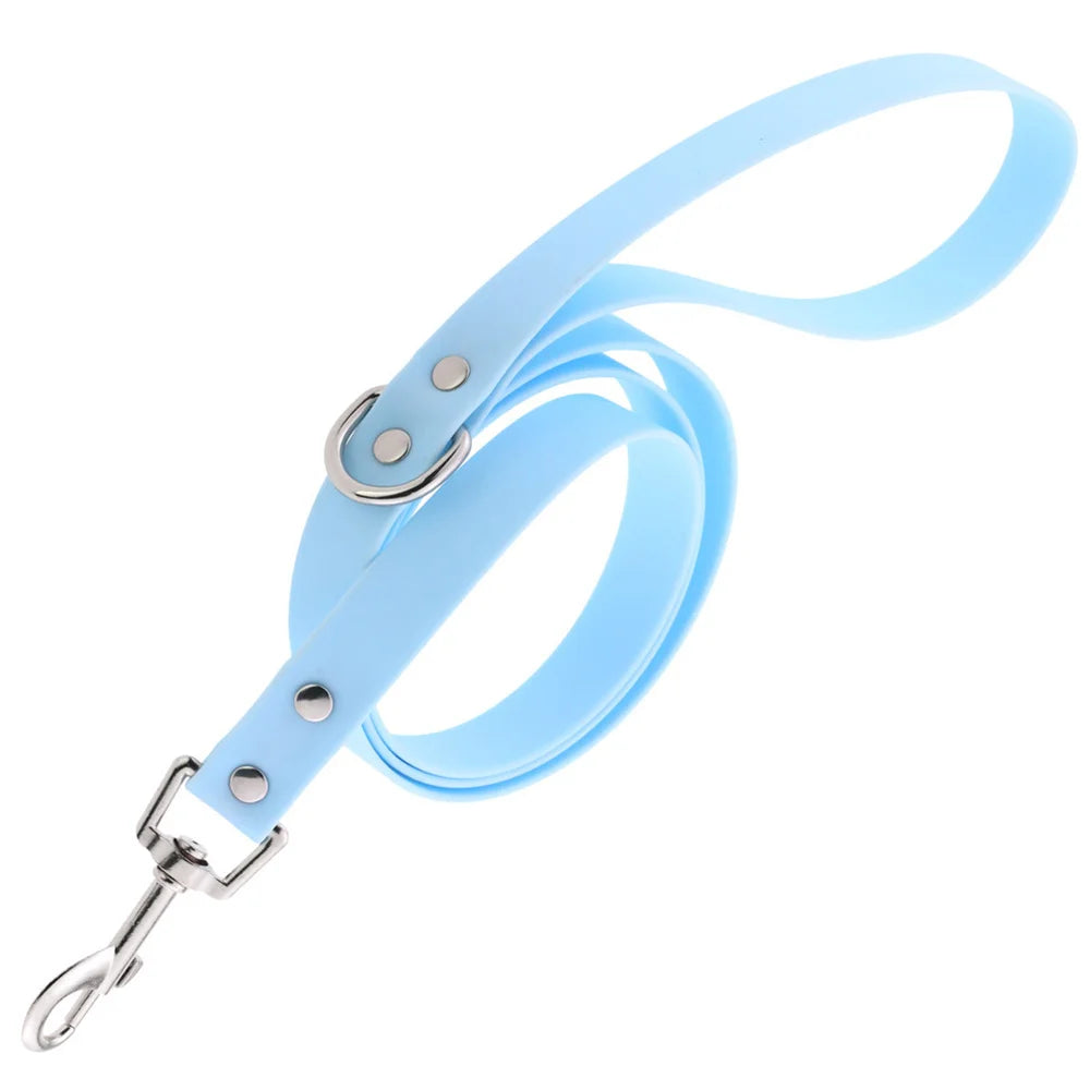 laisse PVC 1,20m bleu ciel