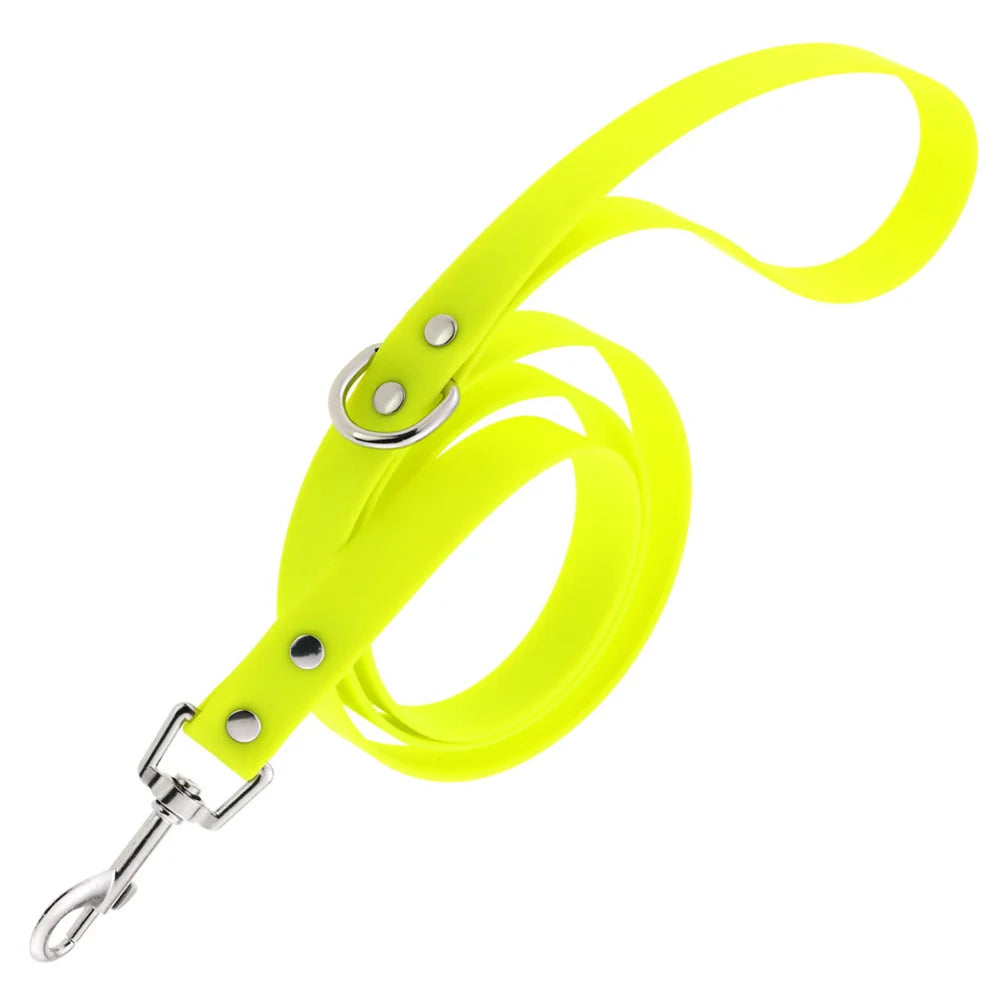 laisse PVC 1,20m jaune