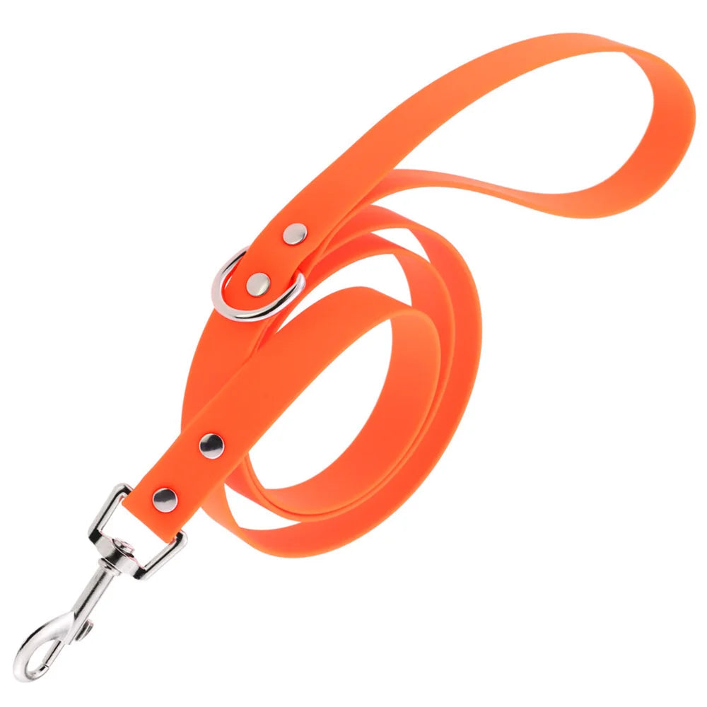 laisse PVC 1,20m orange