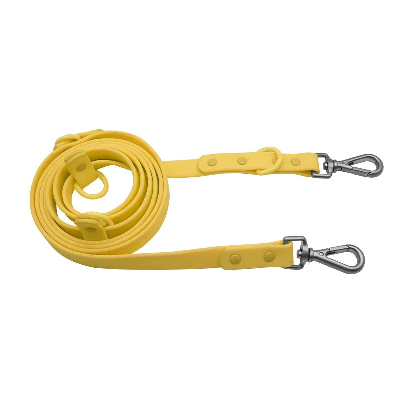 laisse PVC imperméable jaune