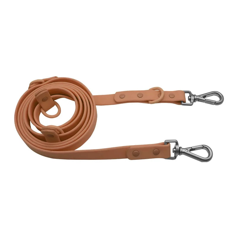 laisse PVC imperméable marron