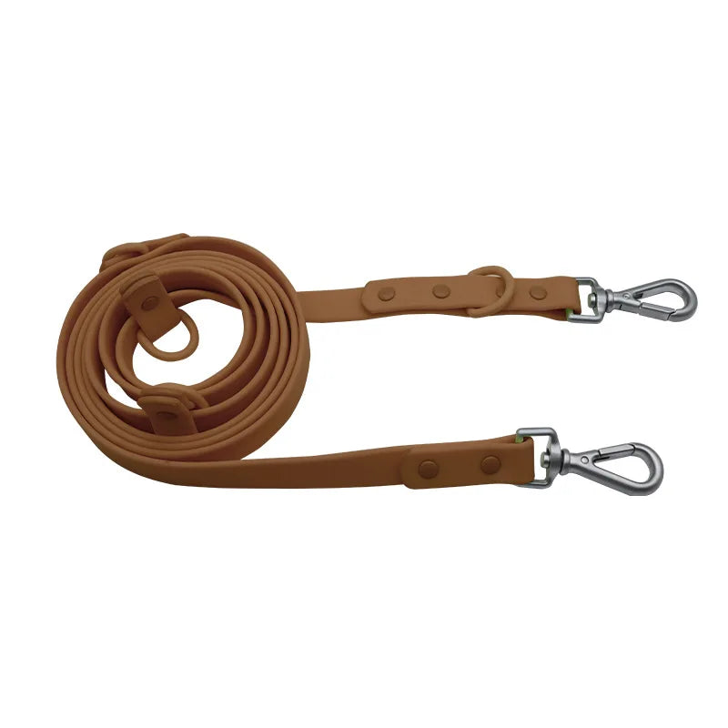 laisse PVC imperméable marron foncé