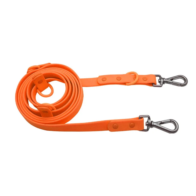 laisse PVC imperméable orange