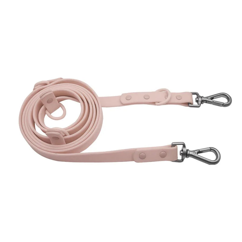 laisse PVC imperméable rose