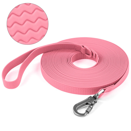 laisse PVC longe rose