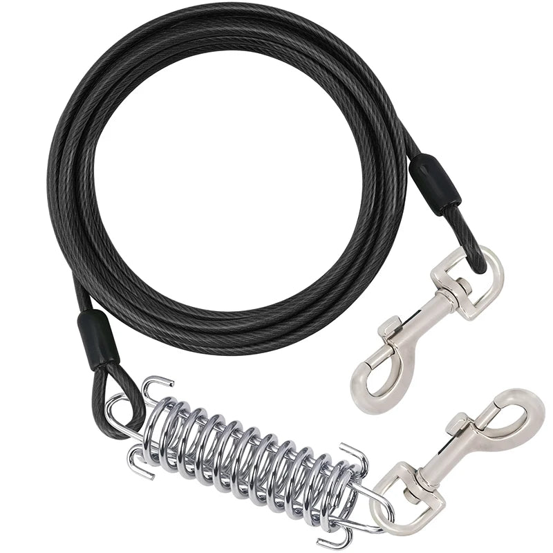 laisse cable amortisseur noir