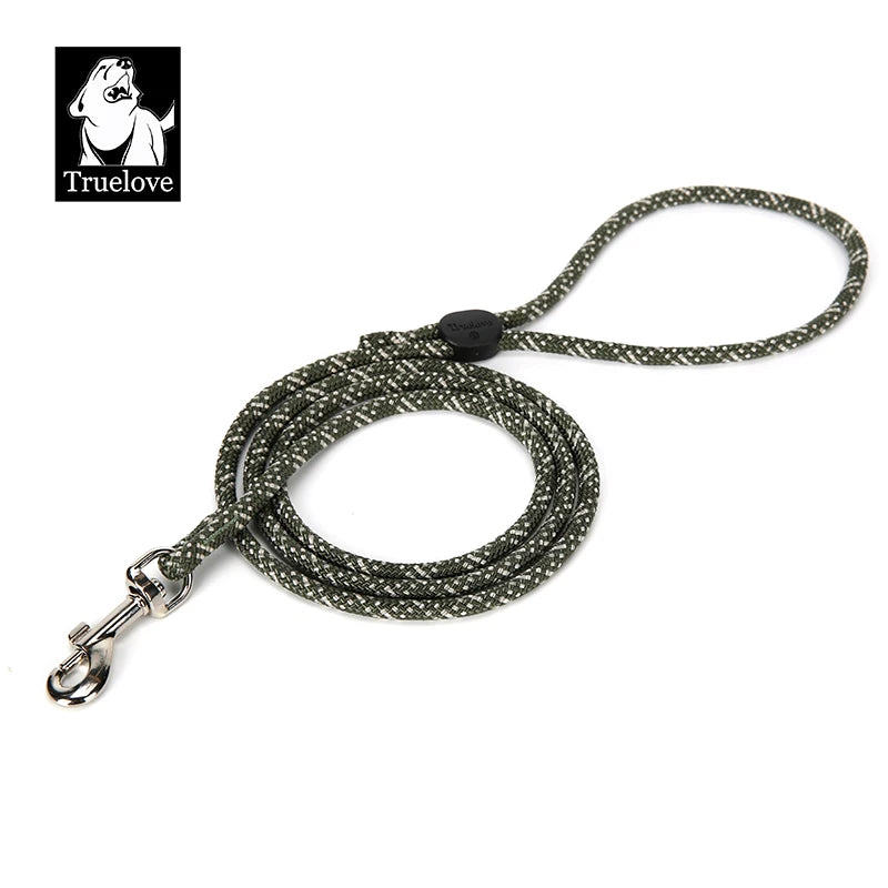 laisse corde 1,20m reflechissante vert foncé