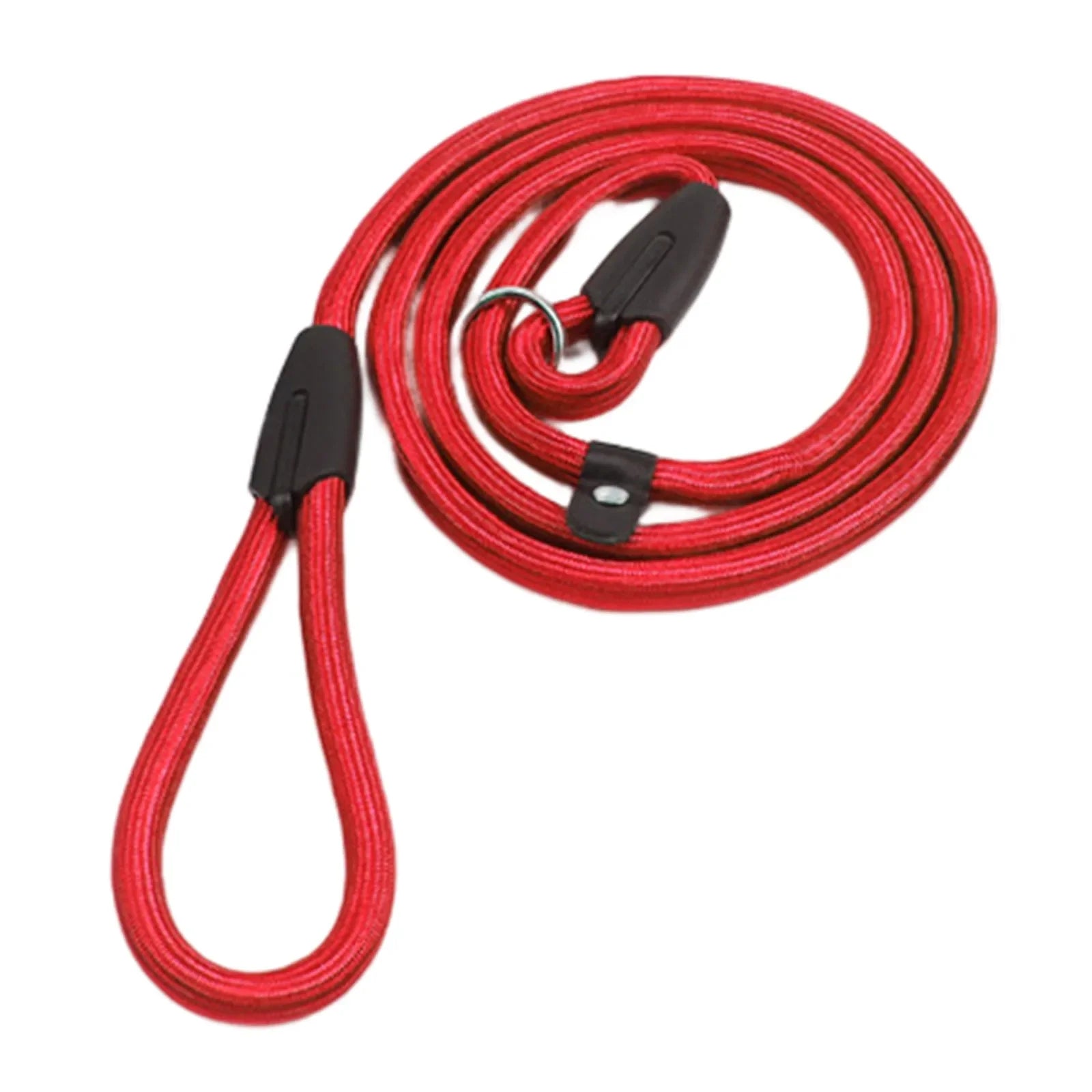 laisse corde lasso nylon couleur rouge