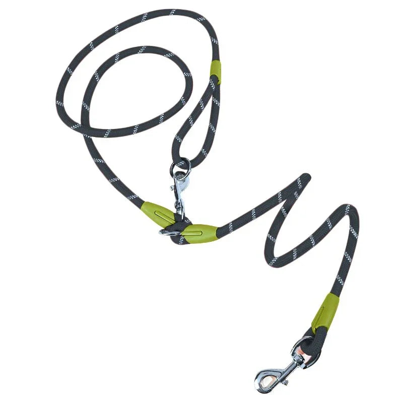laisse corde mains libres couleur noir