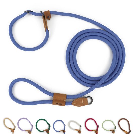 laisse corde nylon lasso couleur uni