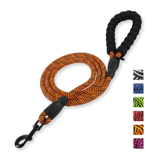 laisse corde poignee mousse nylon