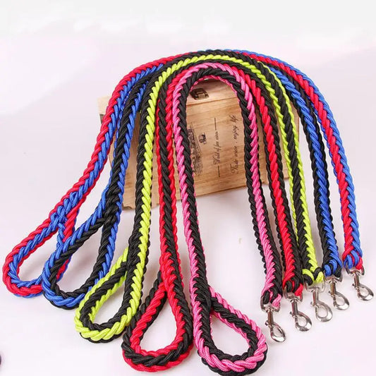 laisse corde tressee nylon