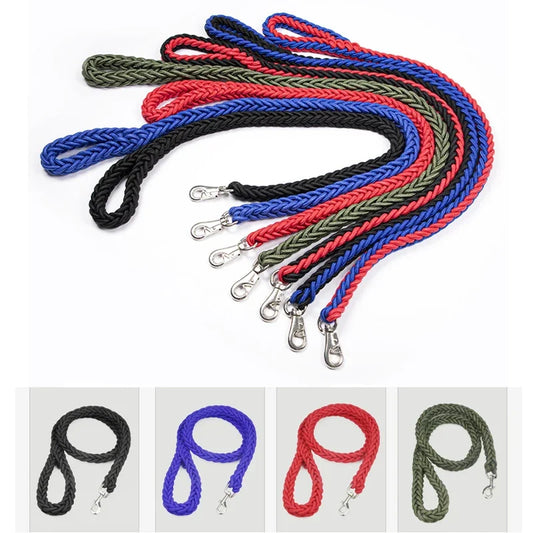 laisse corde tressee nylon couleur